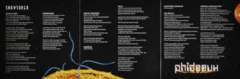 Inlay CD Snowtorch von Phideaux mit allen Texten