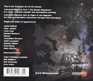 The Dream Sequencer by Ayreon, CD Backcover