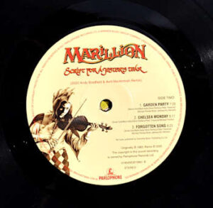 LP Script for a Jesters Tear by Marillion, LP B