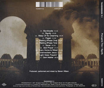 CD Album Signify by Porcupine Tree. Backcover