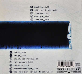 CD Album Musique by Theatre Of Tragedy. Backcover