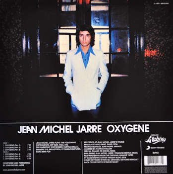 Album Oxygene by J. M. Jarre. Backcover