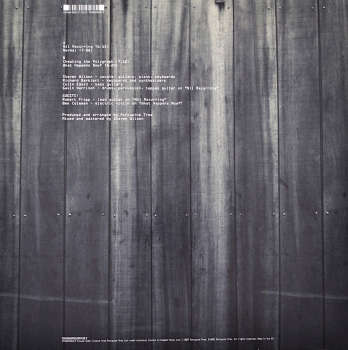 Vinyl EP "Nil Reccuring" by Porcupine Tree. Backcover