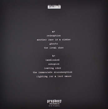 Vinyl Album "Leaving Eden" by Antimatter. Backcover