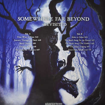 LP Album "Somewhere Far Beyond" by Blind Guardian. Backcover