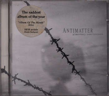 CD "Planetary Confinement" by Antimatter. Frontcover