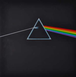 Vinyl Album"The Dark Side Of The Moon" by Pink Floyd. Backcover