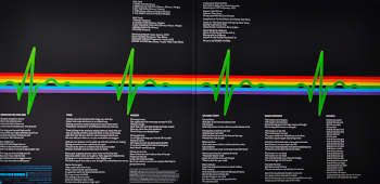 Vinyl Album"The Dark Side Of The Moon" by Pink Floyd. Innercover