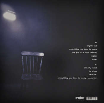 Vinyl, LP, "Lights Out" by Antimatter. Backcover