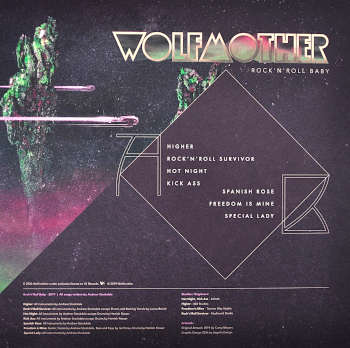 LP (EP) Album "Rock'n'Roll Baby" by Wolfmother. Backcover