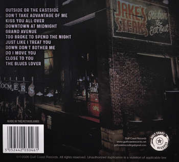 CD Album "Outside Or The Eastside" by Mike Zito. Backcover