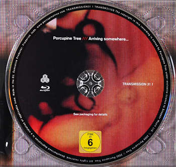 2 CD + BluRay Live Album "Arriving Somewhere..." by Porcupine Tree. BluRay