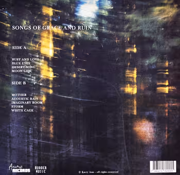 Songs Of Grace And Ruin by Kaery Ann. Black Vinyl Album. Backcover