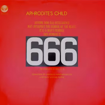 Vinyl Album "666" by Aphrodite's Child. Frontcover